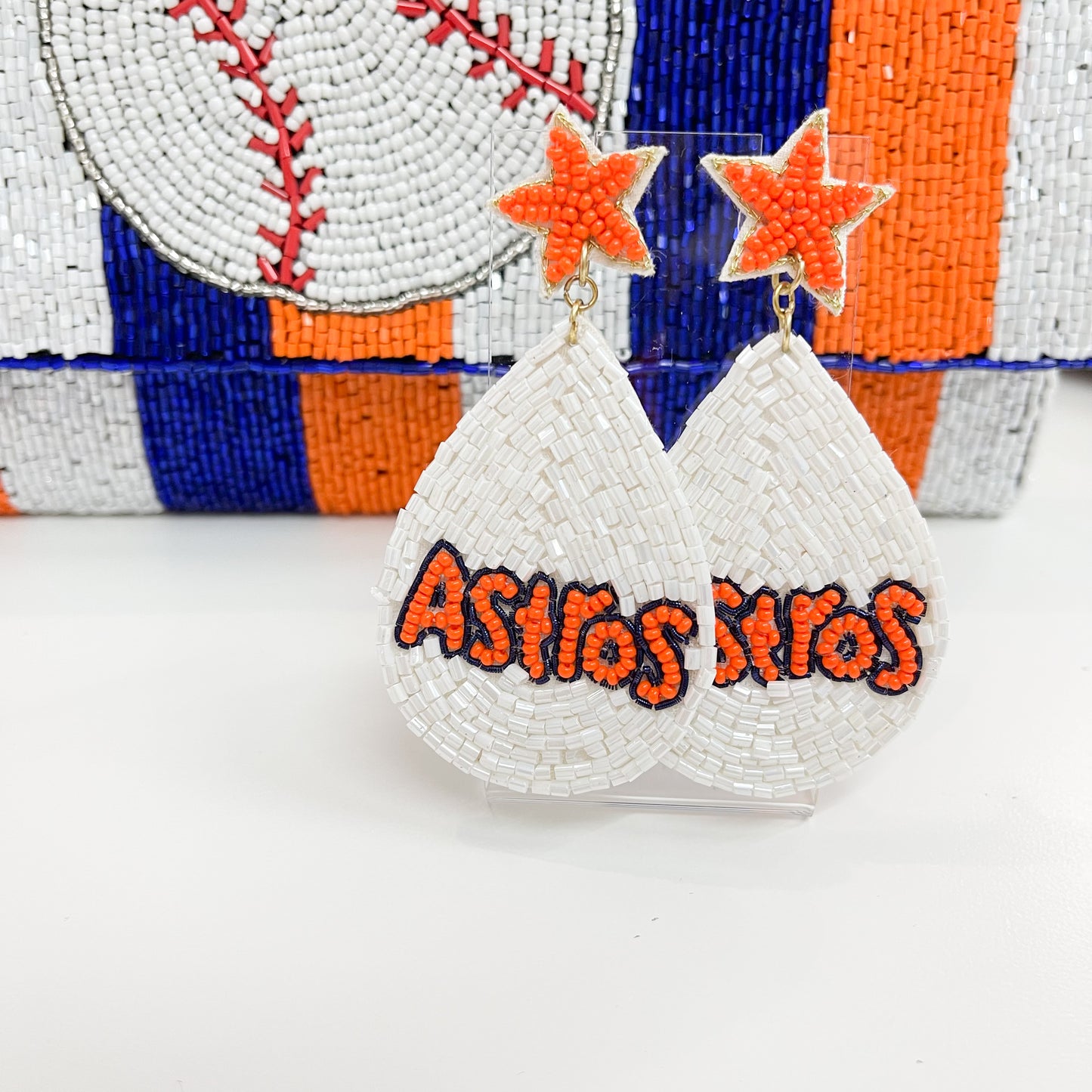 Astros #43 Earrings