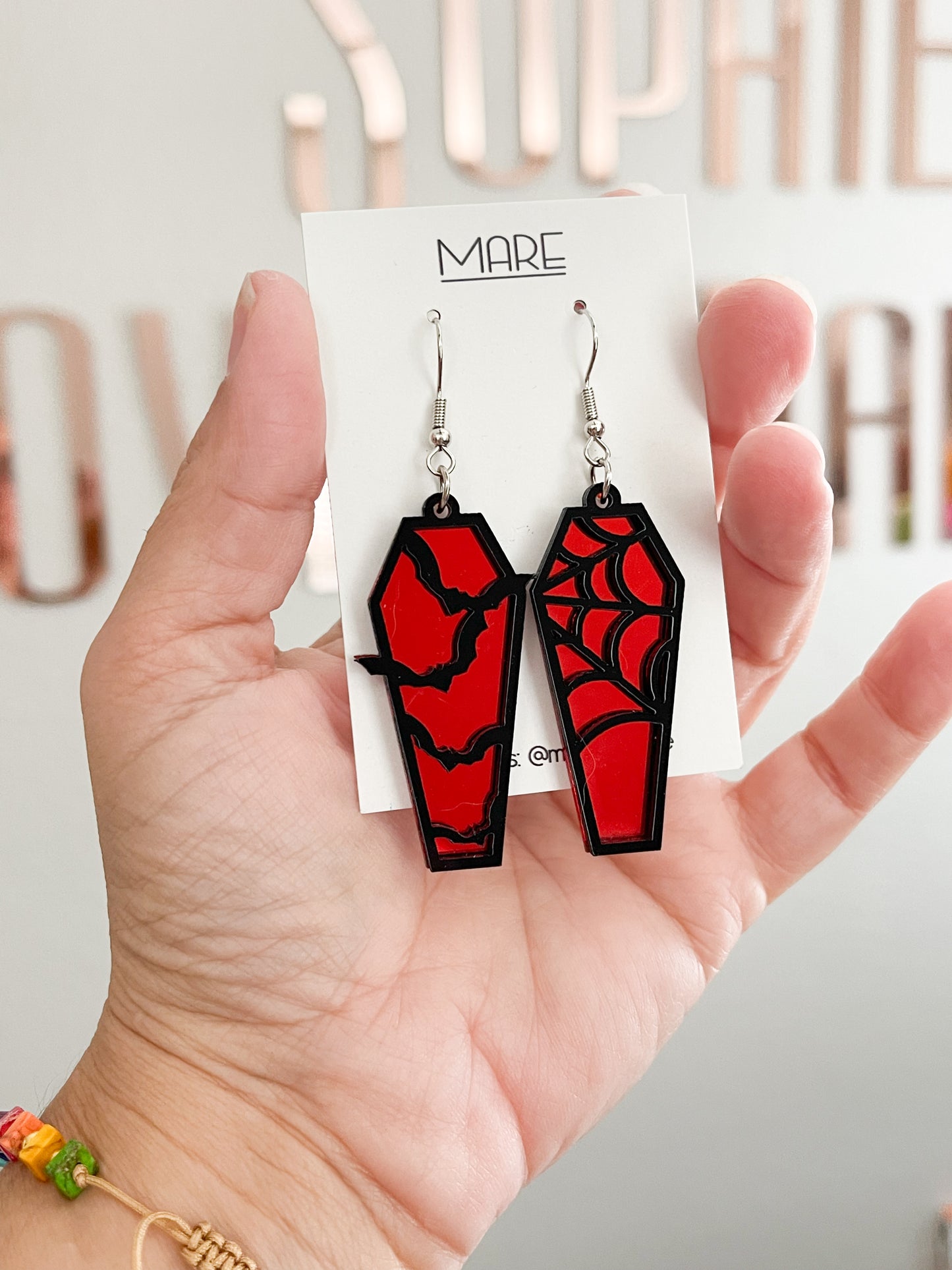 Coffin Earrings