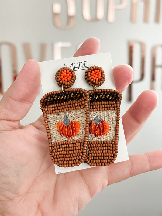 Pumpkin latte Earrings