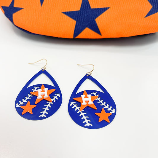 Astros #27 Earrings